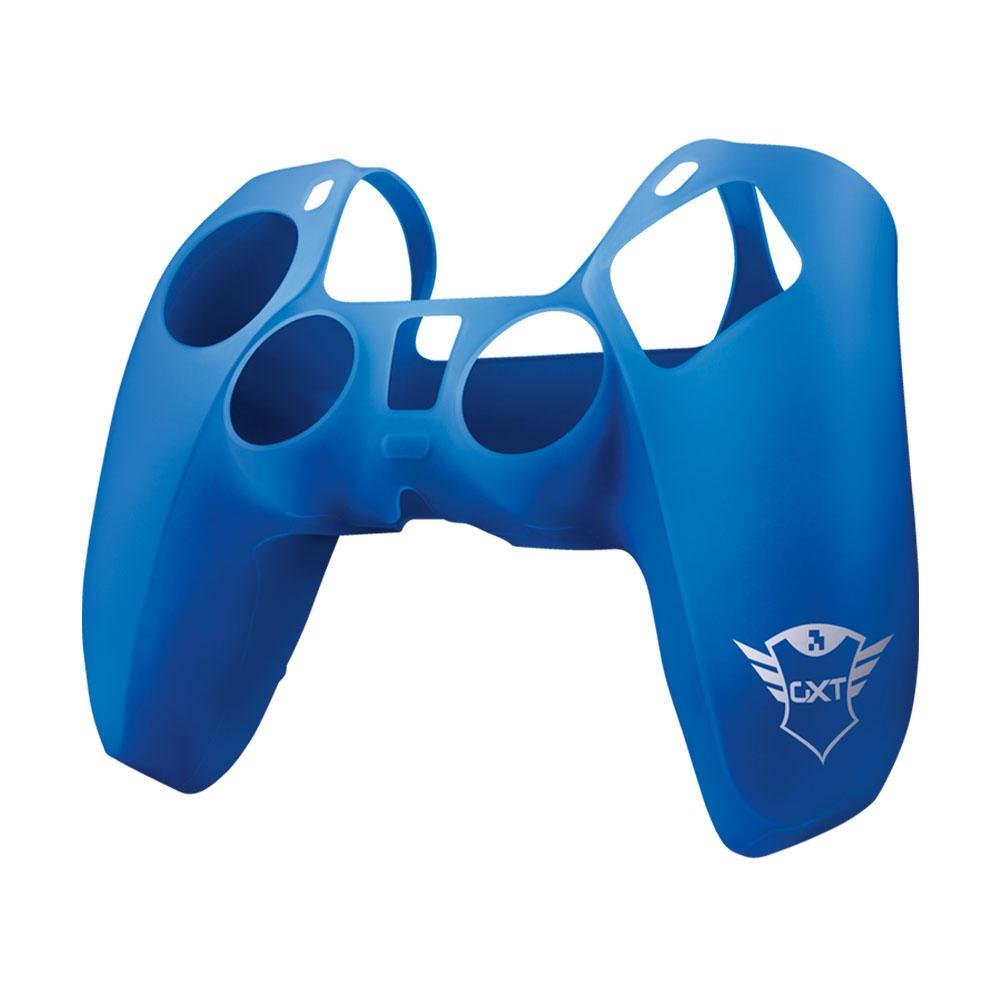 Imagem 4 de 4 do produto Capa De Silicone Trust Para Dualsense PS5, Controller Skin Blue, Gxt 748 - 24171