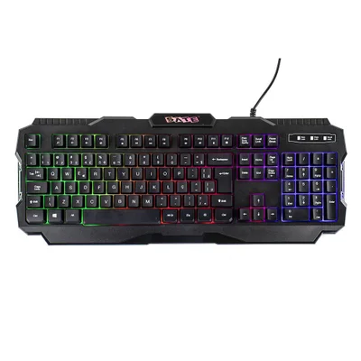 Teclado Com Fio Gamer Sate AK-837, RGB, USB, 104 Teclas, Preto