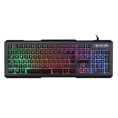 Teclado Com Fio Gamer Sate, RGB, USB, 104 Teclas, Preto - AK-840