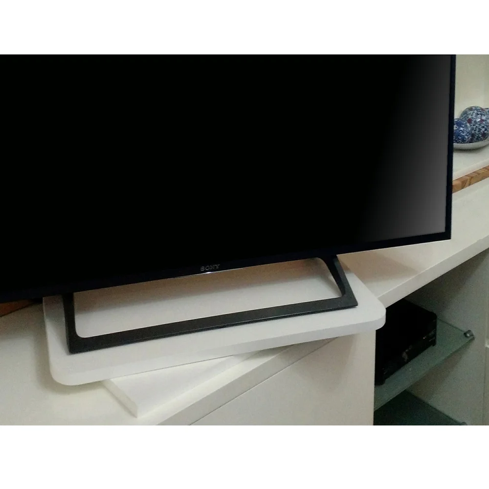 Imagem 5 de 5 do produto Suporte De Mesa Formalivre, Giratório 360°, Para Tv, Branco