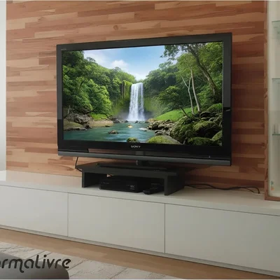 Suporte De Mesa Formalivre, Base Giratório, Com Nicho 360°, Para Tv, Preto