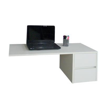 Escrivaninha Suspensa Formalivre, Mesa Para Computador Ou Notebook, Escritório, Branco