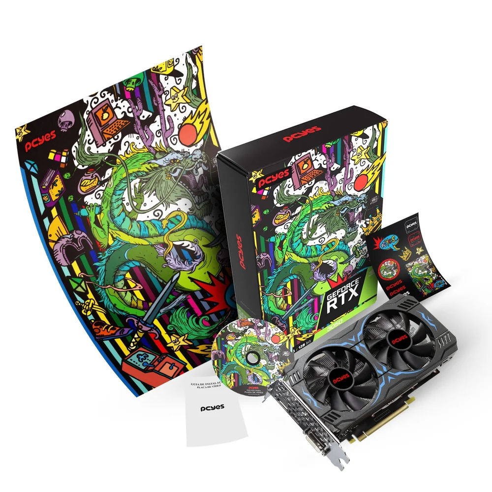 Imagem 2 de 5 do produto Placa De Vídeo Nvidia Pcyes Geforce RTX 3050, 8GB, 128 BITS -  PVRTX30508GB.