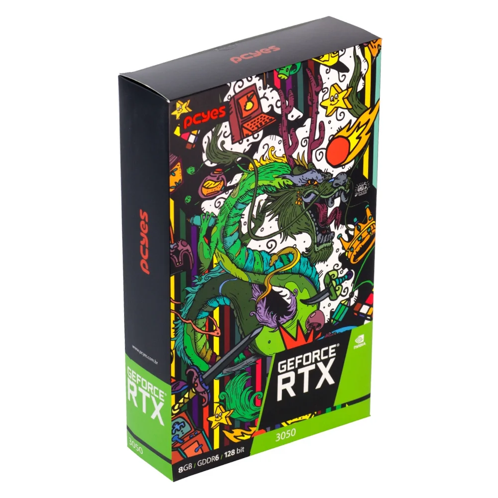 Imagem 5 de 5 do produto Placa De Vídeo Nvidia Pcyes Geforce RTX 3050, 8GB, 128 BITS -  PVRTX30508GB.