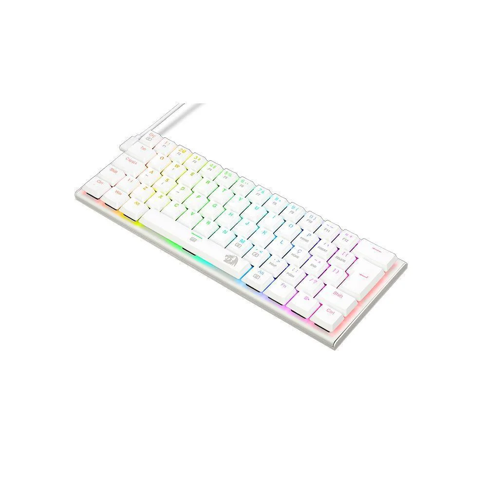 Teclado Gamer Redragon Anivia Lunar White, RGB, Switch Azul Teclado Gamer Redragon Anivia Lunar White, RGB, Switch Azul