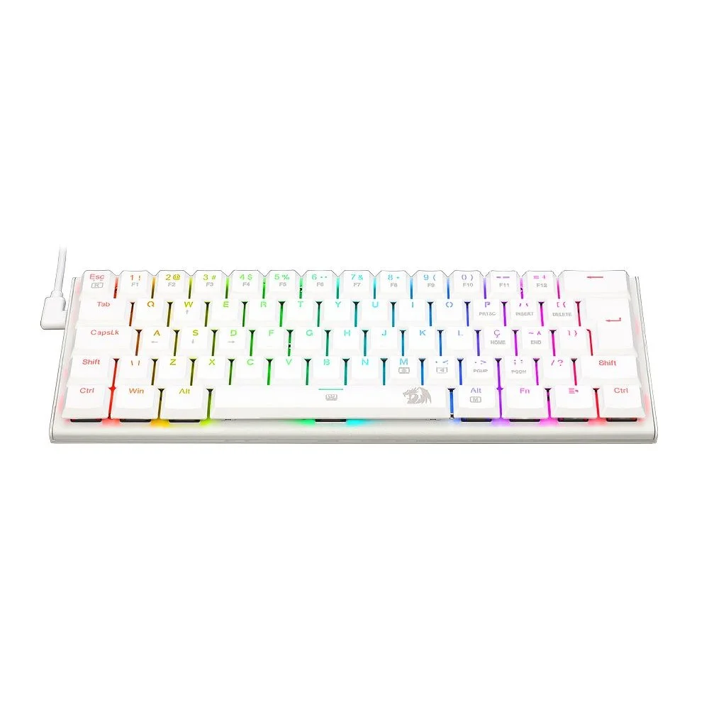 Teclado Gamer Redragon Anivia Lunar White, RGB, Switch Azul Teclado Gamer Redragon Anivia Lunar White, RGB, Switch Azul