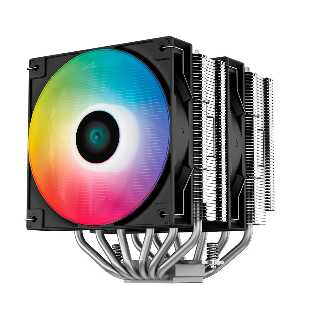 Cooler Para Cpu Deepcool Ag620 ARGB, Dual Tower, Preto, 12cm Cooler Para Cpu Deepcool Ag620 ARGB, Dual Tower, Preto, 12cm