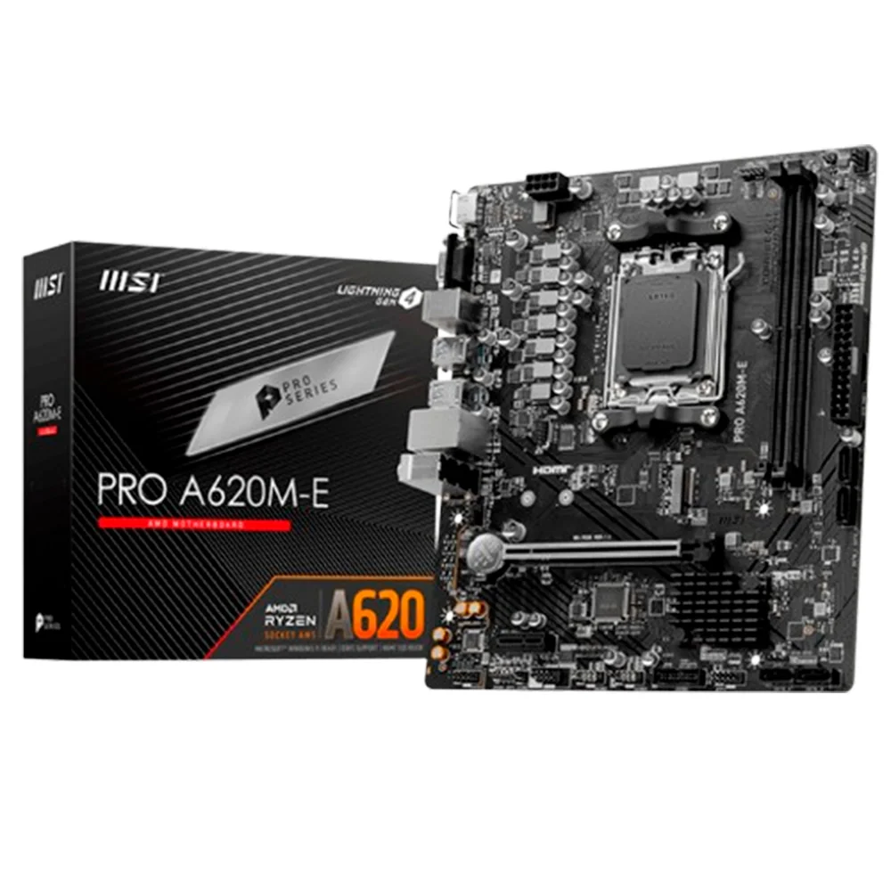 PlacaMe Msi Pro A620mE AMD AM5 MATX DDR5 KaBuM