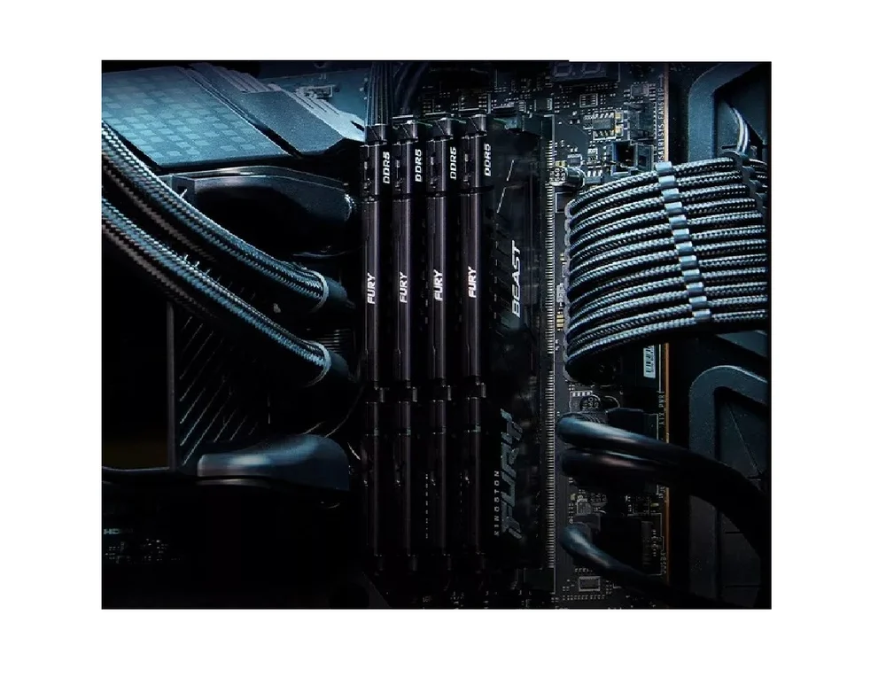 Imagem 5 de 5 do produto Memória 8GB, DDR5 5600mhz Kingston Fury Beast, Preto - Kf556c40bb-8