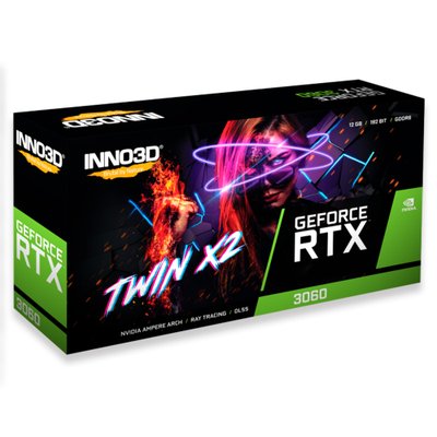 Placa De Vídeo Inno3d RTX 3060 12GB Twin X2 KaBuM