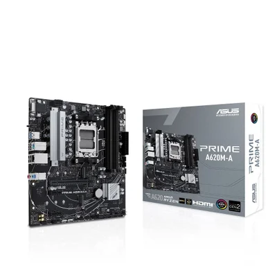 Placa Mãe Asus Prime A620m-a, AMD, Am5, Chipset A620, Matx, DDR5 - Prime A620m-a