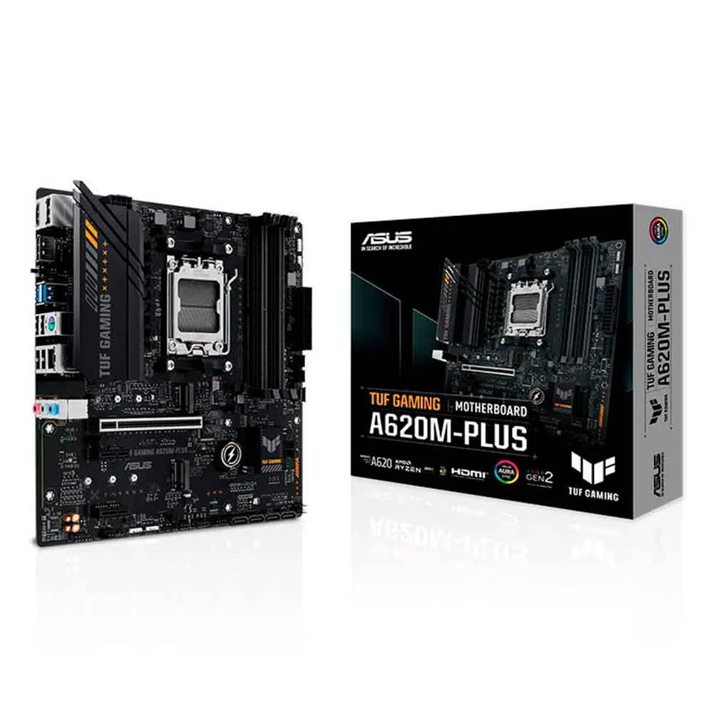 Placa-Mãe Asus Tuf Gaming A620m-Plus, AMD AM5, Micro Atx, DDR5
