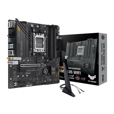 Placa Mãe Asus Tuf Gaming A620m-plus WIFI, AMD Am5, Chipset A620, Matx, DDR5 - Tuf Gaming A620m-plus WIFI