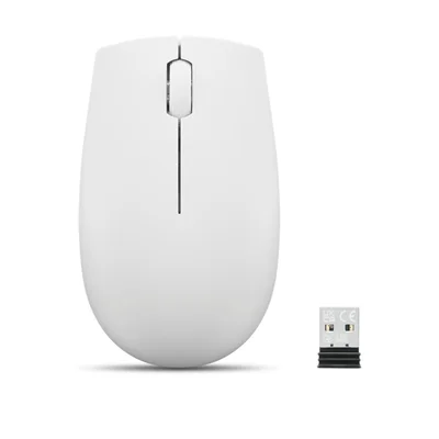 Mouse Sem Fio Compacto Lenovo 300 Cinza Claro Gy51l15677