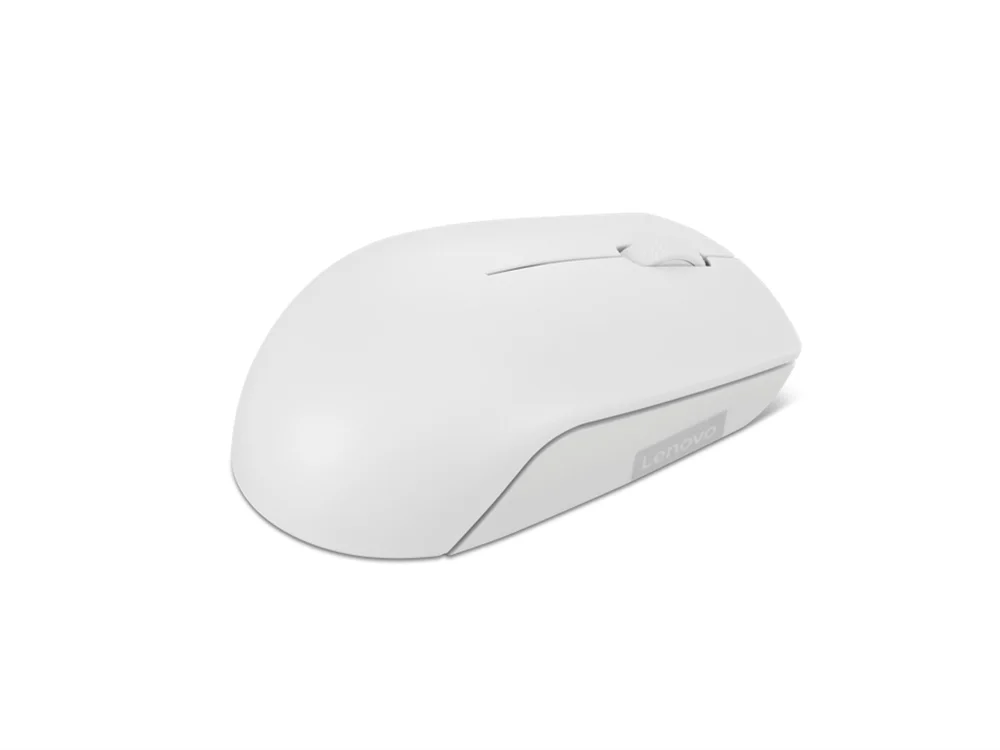 Imagem 2 de 5 do produto Mouse Sem Fio Compacto Lenovo 300 Cinza Claro Gy51l15677