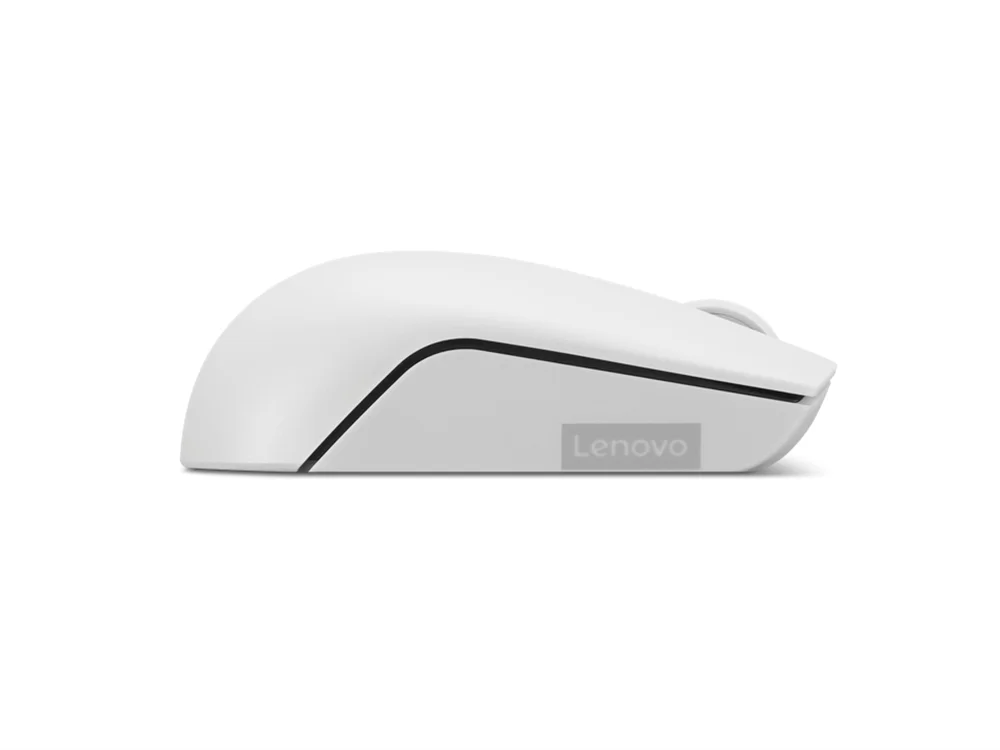 Imagem 3 de 5 do produto Mouse Sem Fio Compacto Lenovo 300 Cinza Claro Gy51l15677
