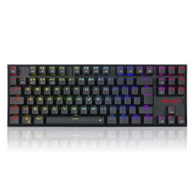 Teclado Redragon Kumara Pro, RGB,Sem Fio, Preto, Switch Blue
