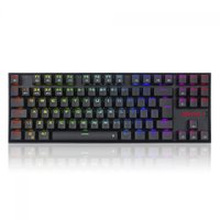 Teclado Redragon Kumara Pro, RGB,Sem Fio, Preto, Switch Blue