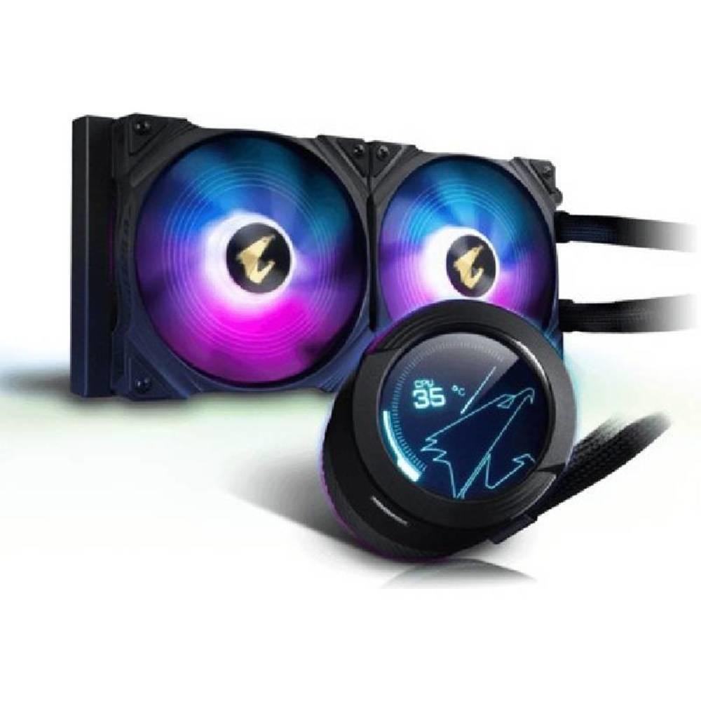 Water Cooler Gigabyte Aorus Waterforce X240, 120mm, RGB, Preto - Gp-aorus Waterforce X 240 8