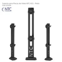 Suporte Para Placa De Vídeo Ntc H21, Preto - H21BLK 2