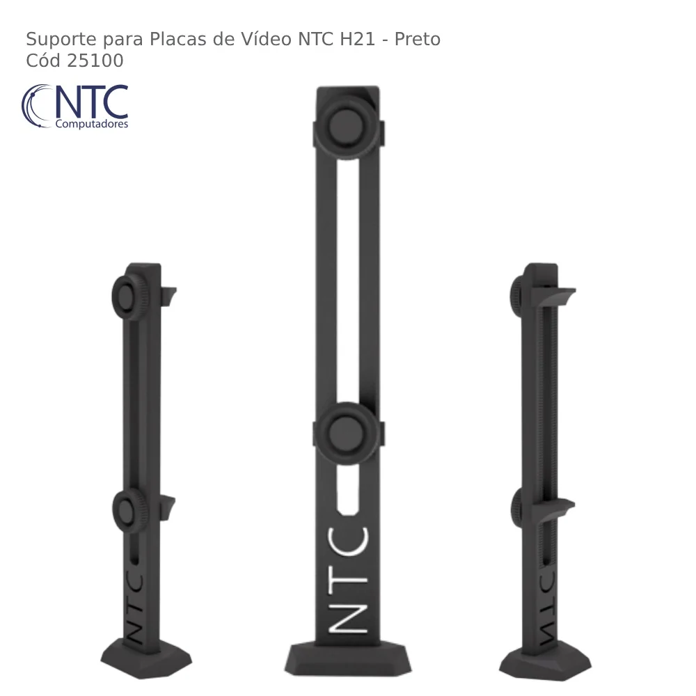 Suporte Para Placa De Vídeo Ntc H21, Preto - H21BLK 4