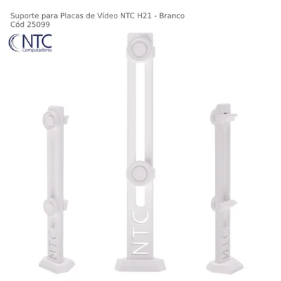 Suporte Para Placa De Vídeo Ntc H21, Branco - H21WHT
