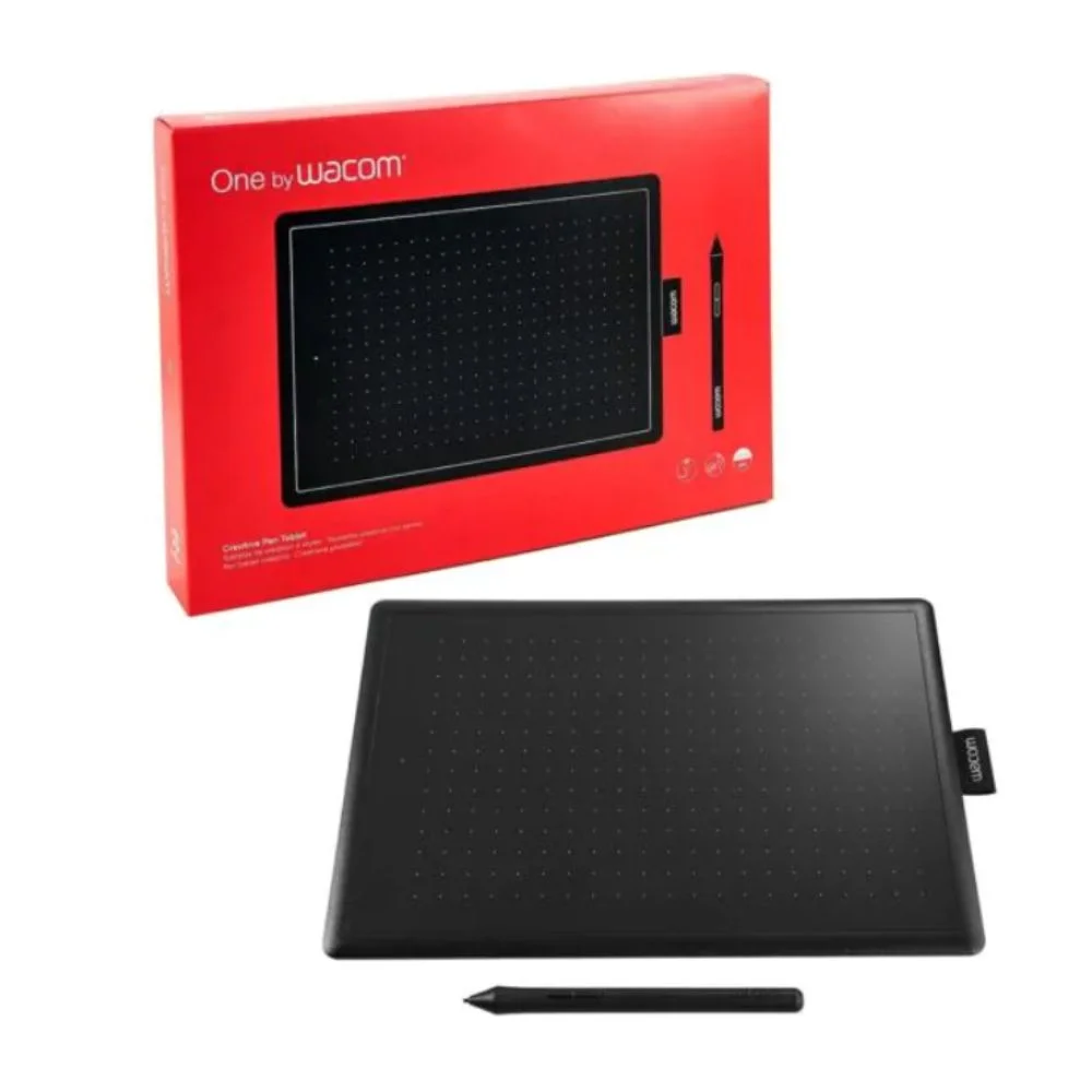 Imagem 4 de 5 do produto Mesa Digitalizadora One By Wacom, Ctl672, Média, Preto E Vermelho