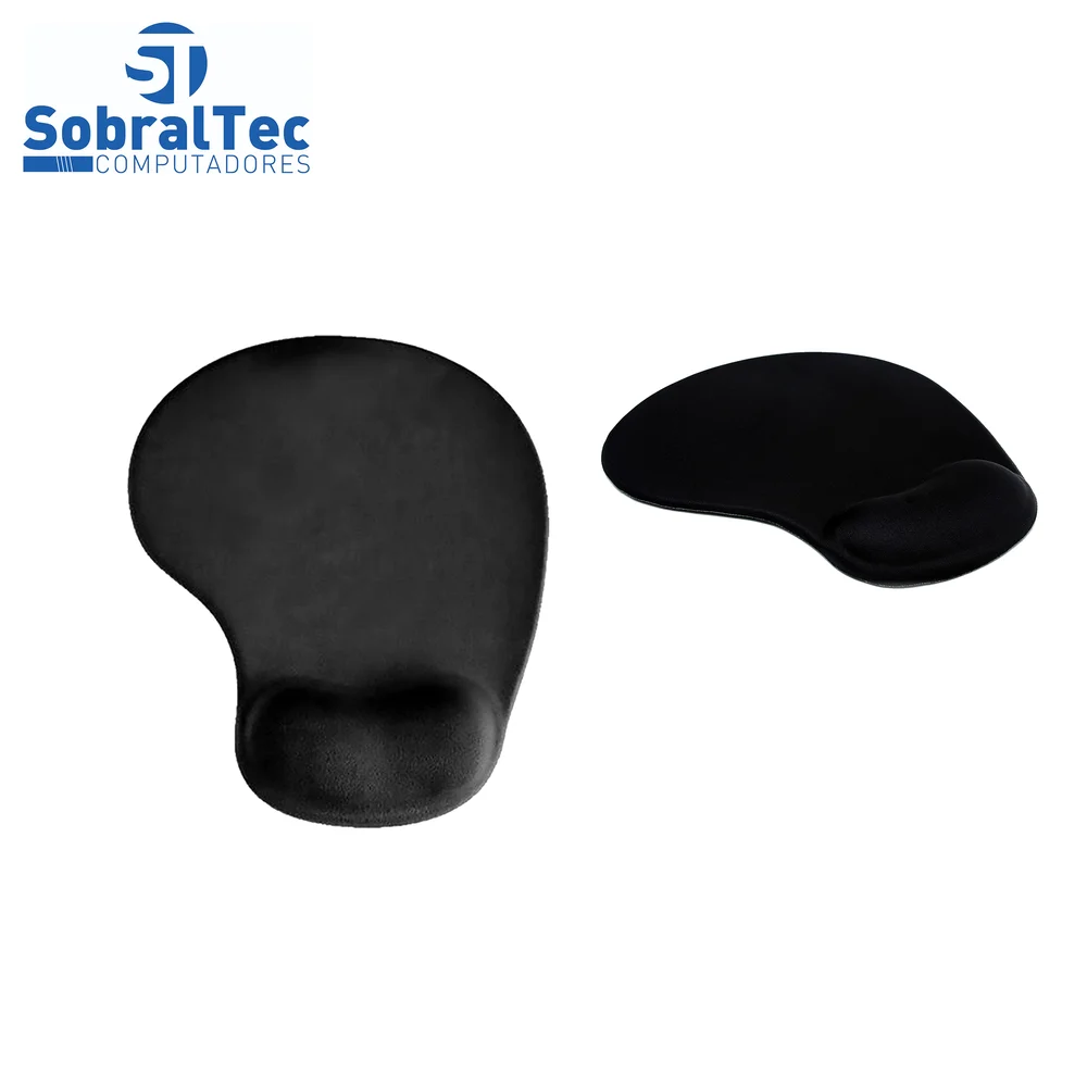 Imagem 2 de 4 do produto Mousepad Ntc, Com apoio em Gel, Preto - 4717