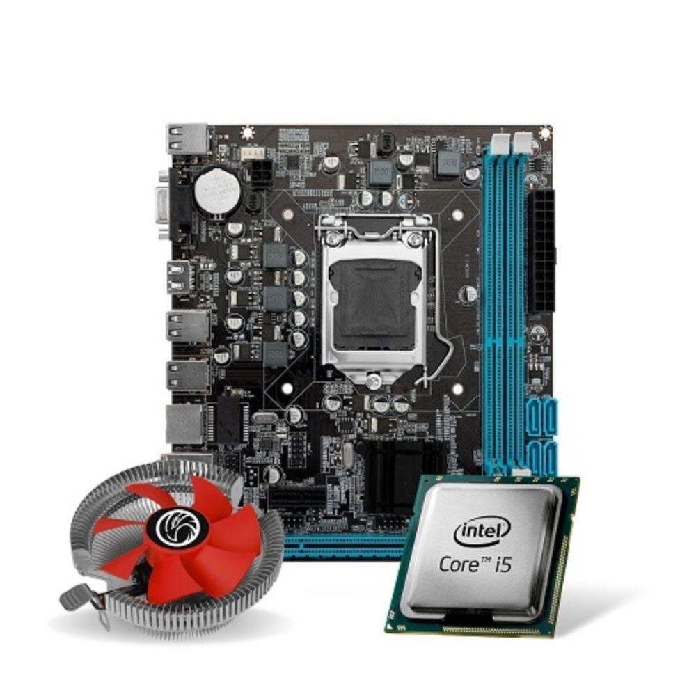 Kit Pl Mãe H110 + Processador I5 8500 + Cooler