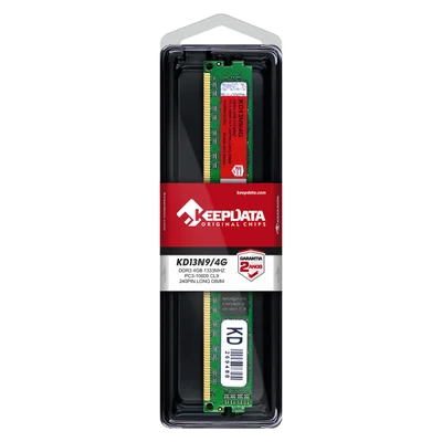 Memória RAM Keepdata, 4GB, 1333MHz, DDR3, Para Desktop - Kd13n9/4g
