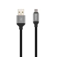 Cabo Usb Tipo C Turbo Fast Charge Reforçado Type C - Prata