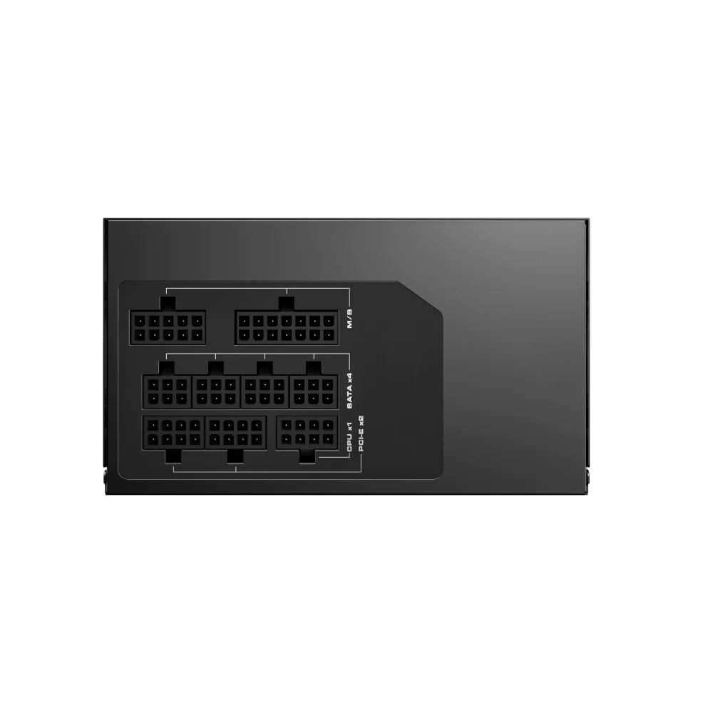 Imagem 3 de 5 do produto Fonte ATX Gamemax Gx750, 750W, 80 Plus Gold, Full Modular, Pfc Ativo, Black - Gx750mbkv1s7710br