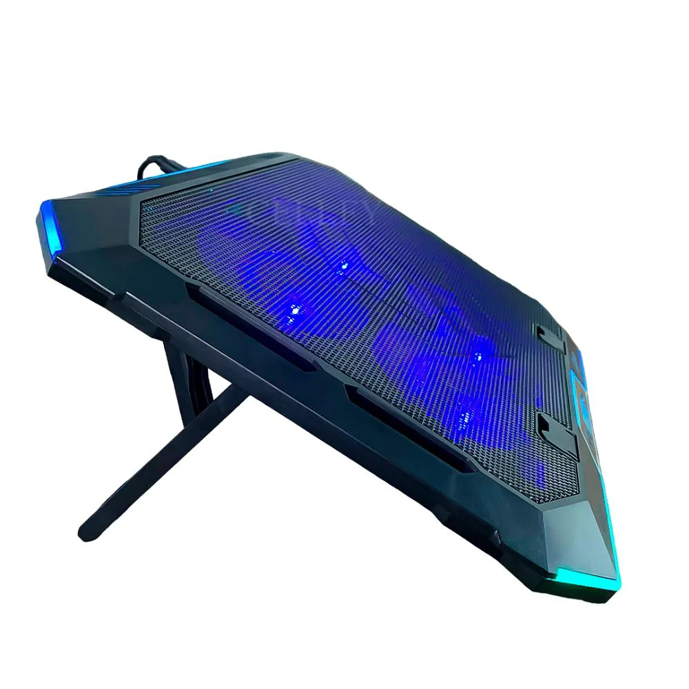 Imagem 4 de 5 do produto Base Gamer Refrigerada Aitek Para notebook, LED, RGB, 4 FANS RPM USB