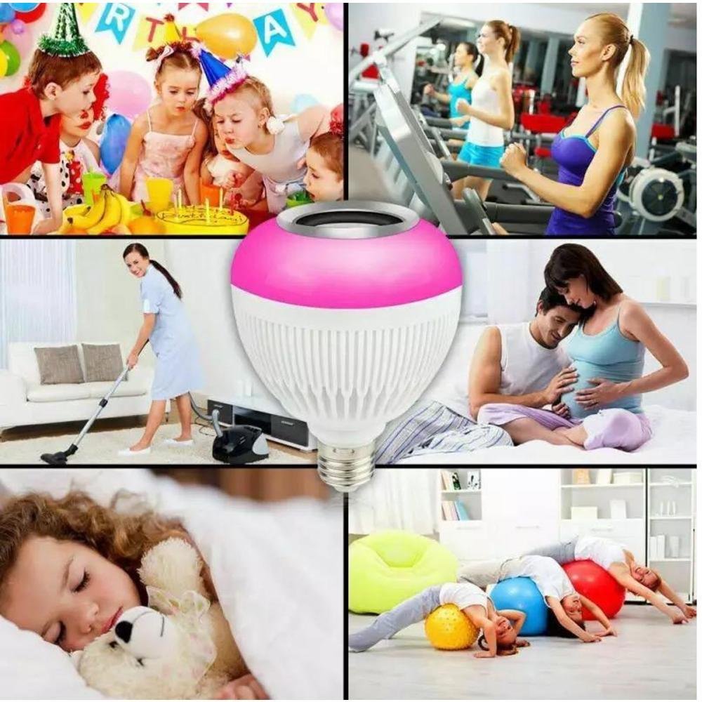 Lâmpada Musical Multicolorida Led Rgb KaBuM