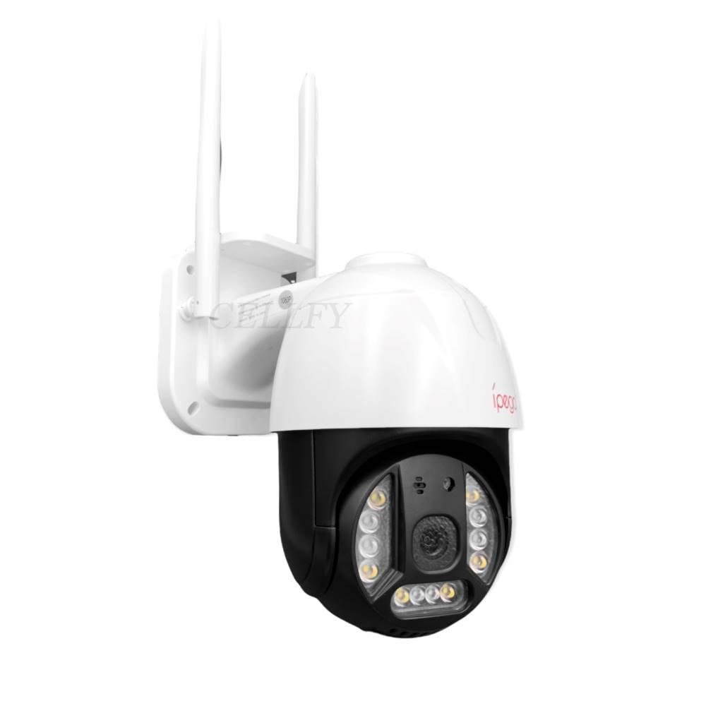 Câmera De Segurança Speed Dome Externa Ípega, IP, Wifi, Giratória, Prova de Água, Zoom