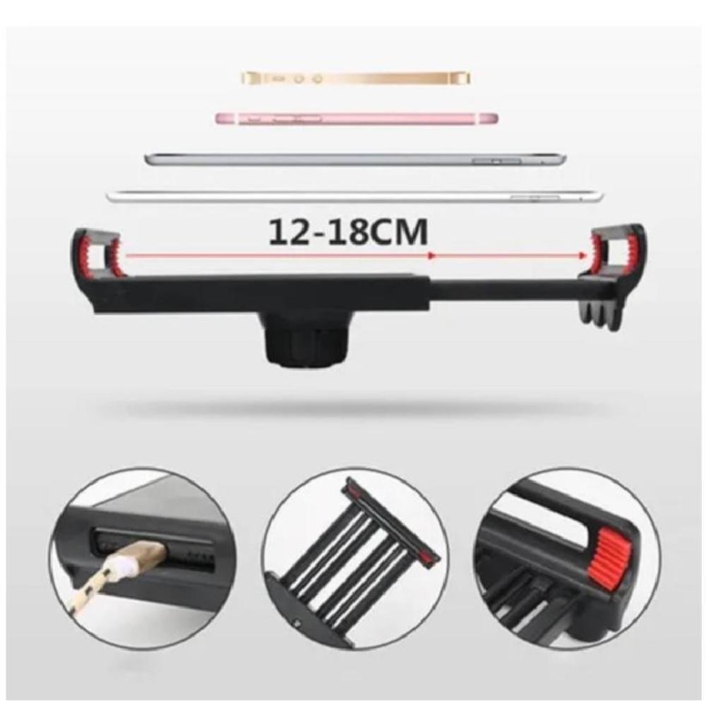 Imagem 3 de 3 do produto Suporte Celular Tablet Braço Metal Longo Flexível Para Mesa