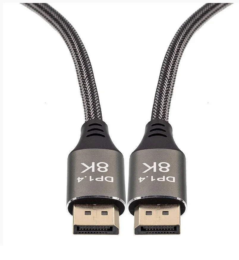 Imagem 4 de 5 do produto Cabo Displayport 8k Dp Versão 1.4 240z, 32gbps - 1.5 Metros