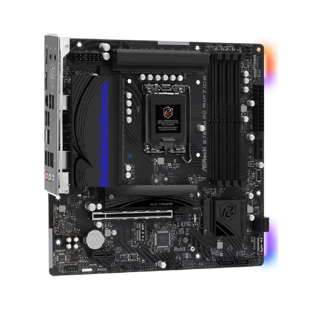 ASRock B760M PG Riptide マザーボード Placa Me Asrock B760m Pg Riptide 1700 KaBuM