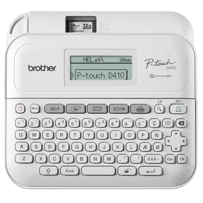 Rotulador Brother Eletrônico e Portátil, Com Cortador Manual  - PTD410