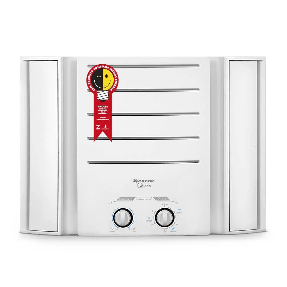 Imagem 2 de 3 do produto Ar Condicionado Janela Springer Midea, 10.000 BTUs, Quente E Frio, Mecânico, 220V -  Qqk105bb