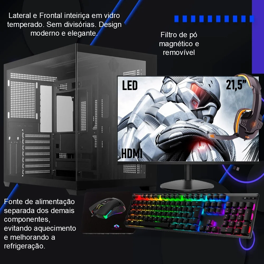 PC Gamer Advancedtech Completo Intel GTX KaBuM