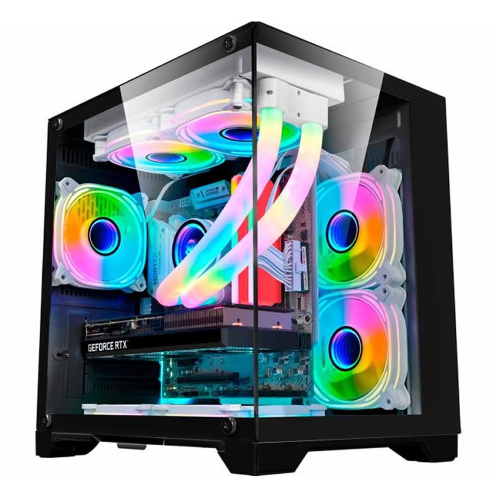 Gabinete Micro Atxitx Gamer Cg10kn Hd KaBuM