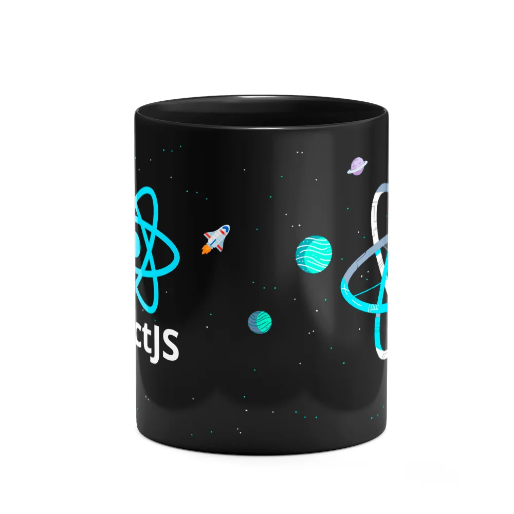 Imagem 3 de 3 do produto Caneca Dev React Js - Preta