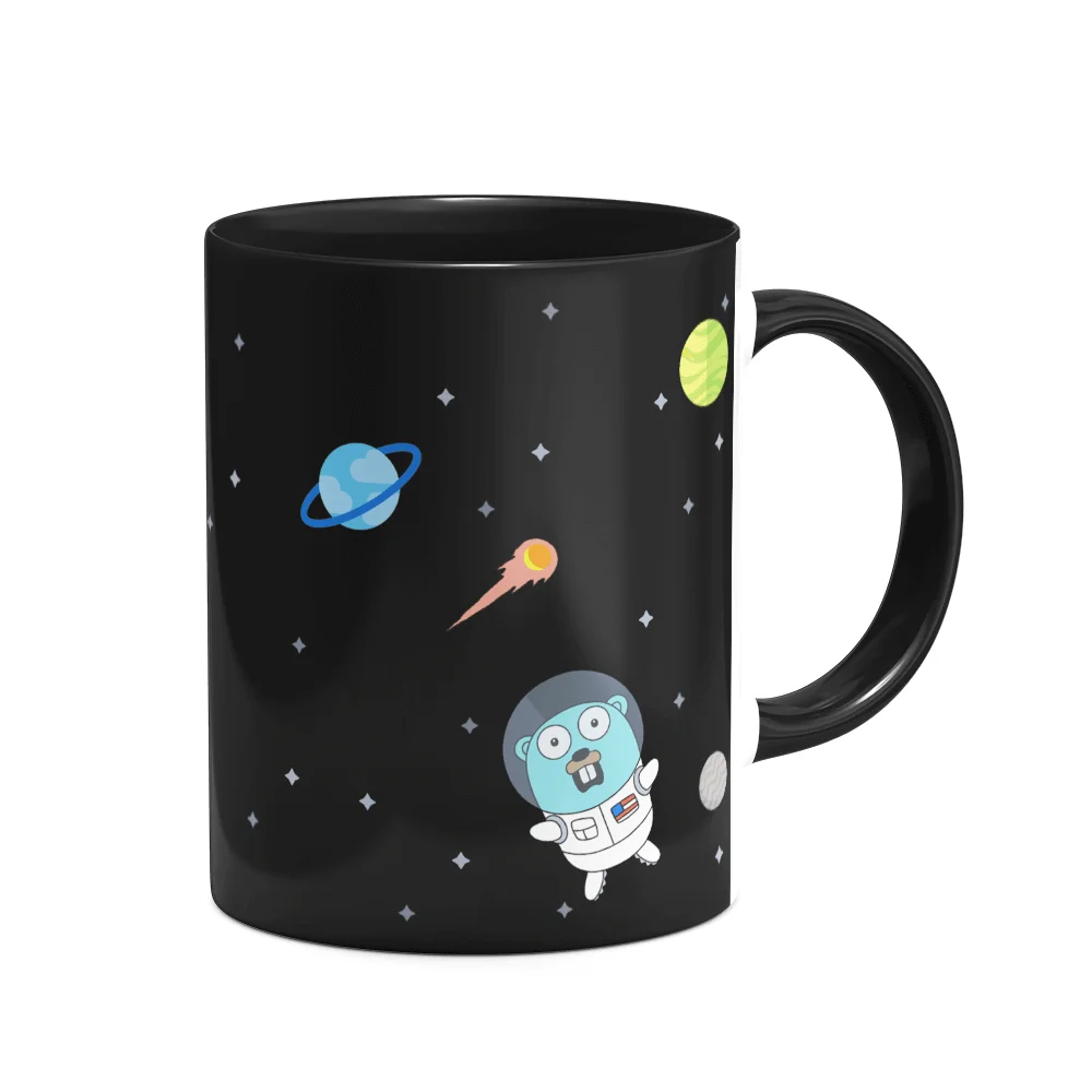 Imagem 3 de 5 do produto Caneca Dev Go Lang  - B-black Dark