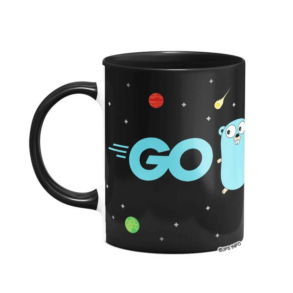 Imagem 4 de 5 do produto Caneca Dev Go Lang  - B-black Dark