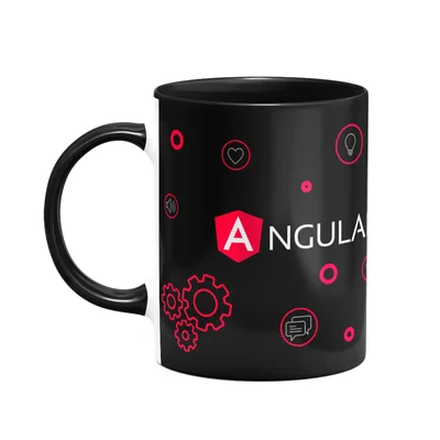 Caneca Dev Angular - Dark B-black