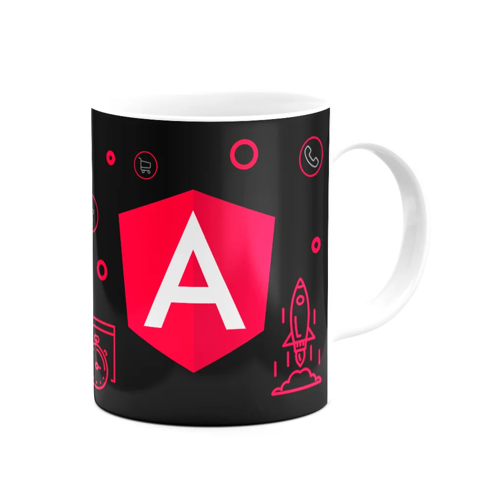 Imagem 2 de 3 do produto Caneca Dev Angular - B-dark