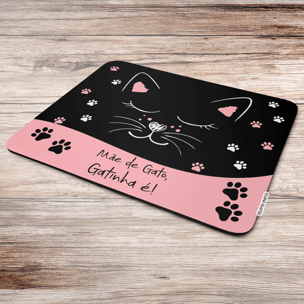 Imagem 2 de 3 do produto Mouse Pad Cat - Mãe De Gato, Gatinha É!