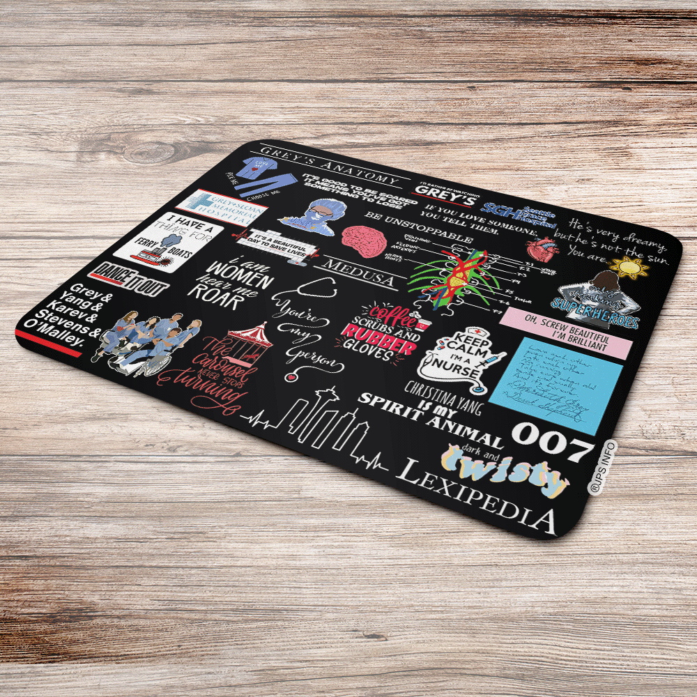 Imagem 2 de 3 do produto Mouse Pad Grey's Anatomy - Icons Moments