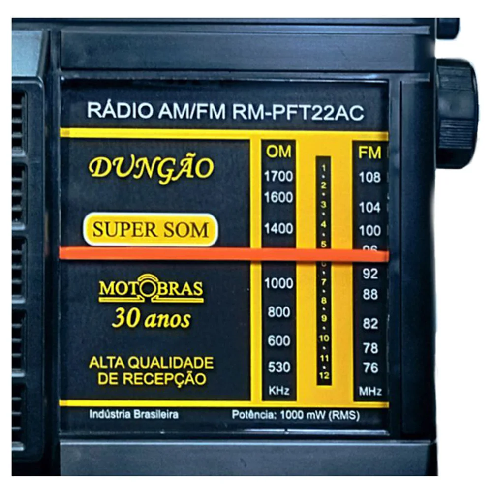 Imagem 4 de 5 do produto Rádio Portátil Motobrás 2fxs Am Fm Rmpft21ac/22ac